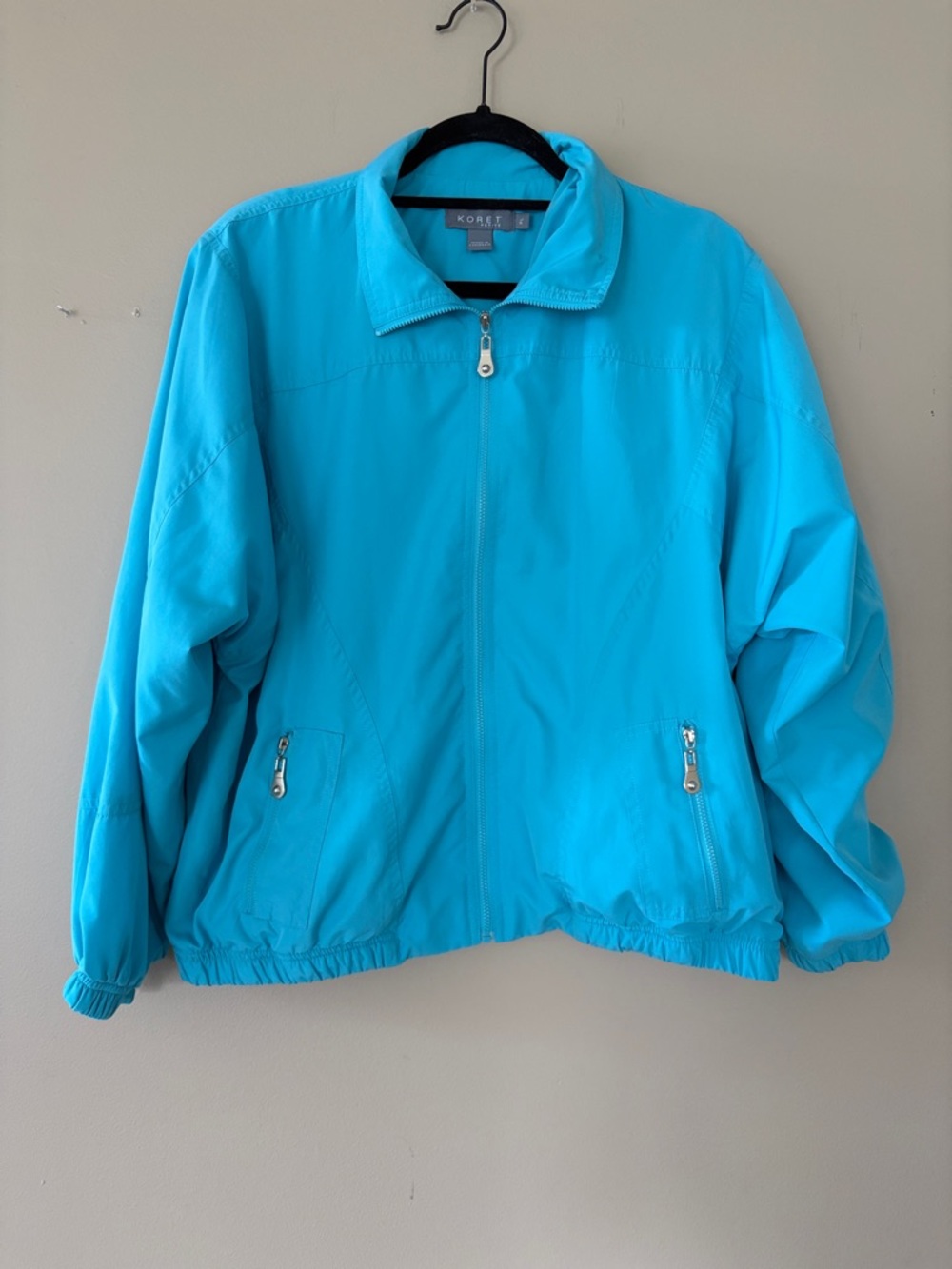 Koret Vibrant Turquoise Zip Jacket